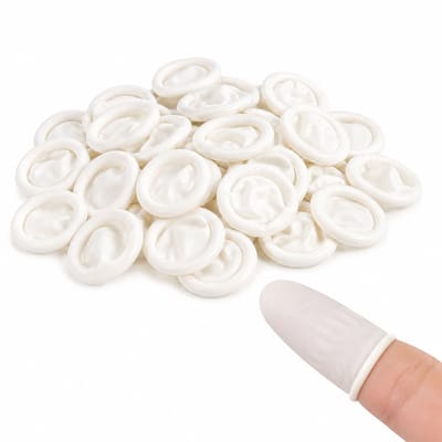 BukkitBow - Set van 100 Latex Vingerbeschermers - Hygiënische Vinger Condooms - Beschermende Vingerhoezen voor Medisch en Hobbygebruik