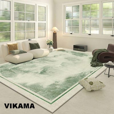 Crystal Pile Nieuw Chinees Tapijt Groen Hotel Slaapkamer Huishouden Bedzijde Volledig Kleed Woonkamer Slaapkamer Fris Sofa Kleden 40x60cm gray