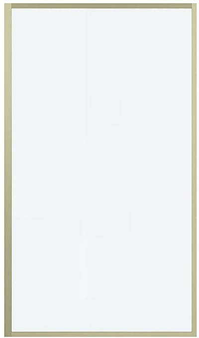 Vente-unique Gouden badscherm in art- Decostijl - 80 x 140 cm - Gehard glas - BRADENTON