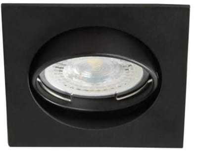 Zwart armatuur | Kanlux | Kantelbaar | Vierkant | GU10
