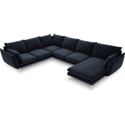 7-zitshoekbank Elio links velvet | Milo Casa