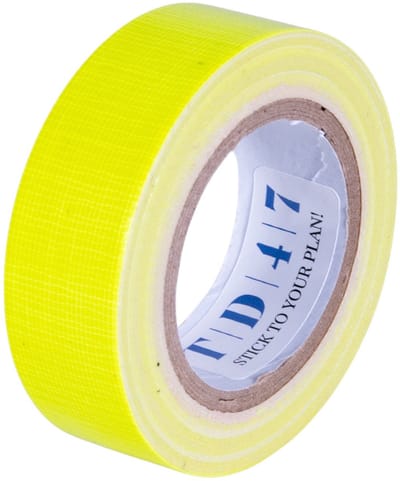 TD47 Gaffa Tape Fluor Minirol 19mm x 5m Geel