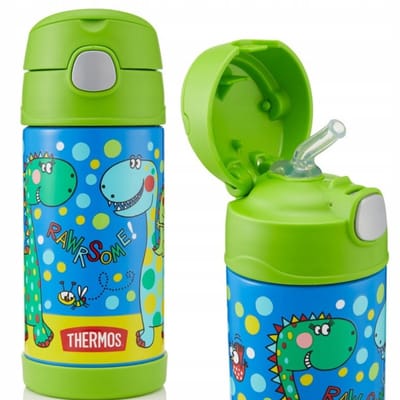 Markless Kinderdrinkfles met rietje - Dino Design