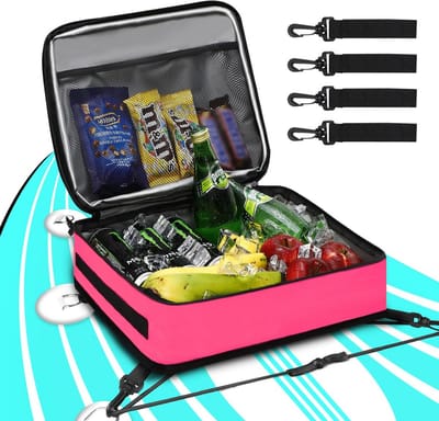 Paddle Board Koeltas - SUP Accessoire - Dranken Koel Houden - Waterdicht Zeilmateriaal - 38x29x15 cm - Roze