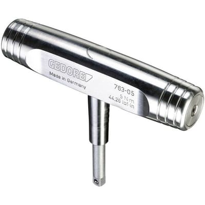 Gedore 763-05 1947958 Momentsleutel Kalibratie (DAkkS) Vooringesteld 1/4 (6,3 mm) 5 - 5 Nm