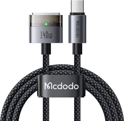 MCDODO USB-C naar MagSafe 3 Kabel 140W 2m voor MacBook