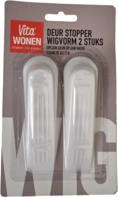 Deurstopper | 2 stuks | Wit | Deurstop | Wigwam stopper