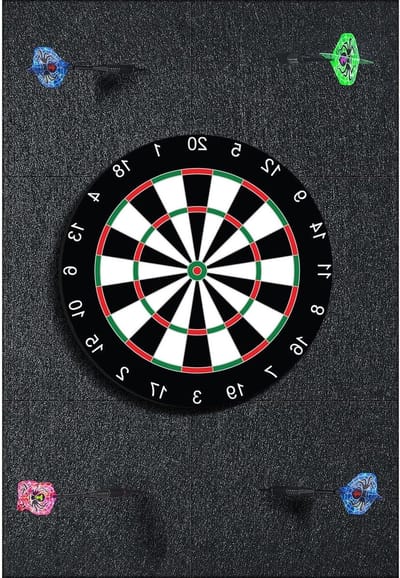 Dartbord Wandbescherming - Vilt Tegels - Muur Beschermen - Zelfklevend - 30x30 cm - Grijs