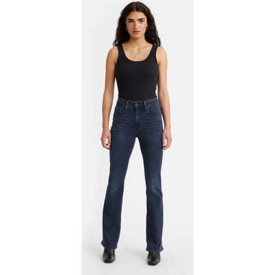 Levi's 725 High Rise Bootcut Lots Of Love Size: W27L32 | Flared Outlet | Dames | Blauw