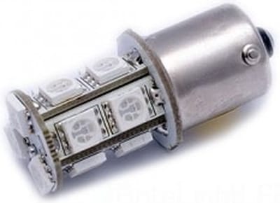 BA15S LED 13-SMD ROOD 5050 - 24V LED lamp