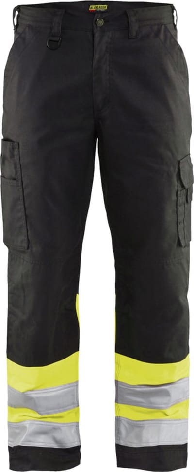Blaklader Werkbroek High Vis 1564-1811 - Zwart/High Vis Geel - C46