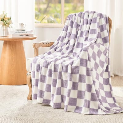 Geruit Fleece Deken 200x230cm - Pluizig en Zacht