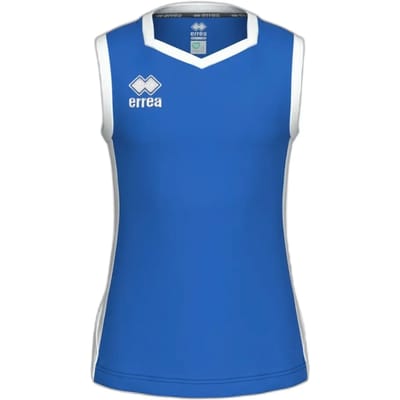 Errea Becky Tanktop Jr Azzurro Bianco - Sportswear - Kinderen