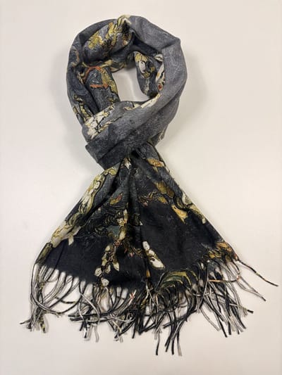 Vincent van Gogh amandelbloesem van mooi materiaal 1 kant effe kleur 80% viscose en 20% katoen