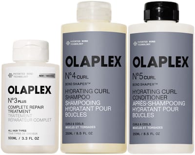 Olaplex Curl Bond Shaper Hydrating Curl Transformation Routine No.3Plus + No.4 + No.5