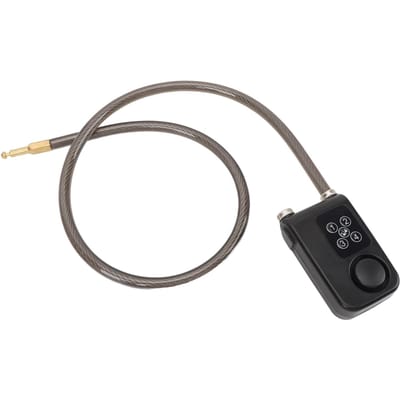 Motorfiets Wachtwoord Slot Sleutelloos Luid Volume Anti-Diefstal Alarm Lage Batterij Waarschuwing Regenbestendig Wachtwoord zwart