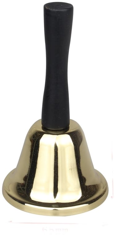 Dailygoody - Klassieke Hand Bell - Service Bel - Goudkleurig