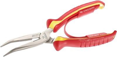 Halfronde Tang - Buigtang Grip - Draaien en Knippen - 1000V Geïsoleerd - 200mm Lengte - Rood Geel Zilver