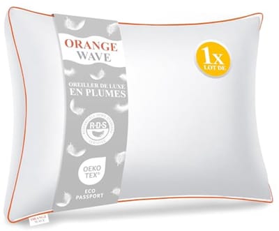 Dons en Veren Kussen 50x70 cm - Luxe Hypoallergene Kussen, Wasbaar en Ademend - Oeko-Tex Gecertificeerd voor een Perfecte Nachtrust