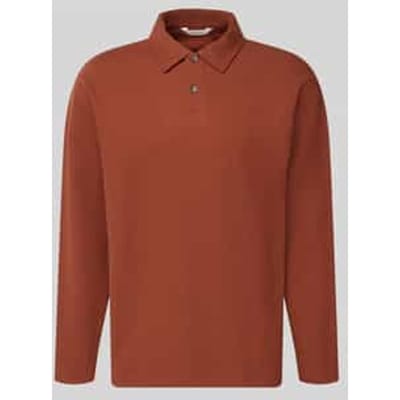 relaxed fit poloshirt van katoenmix model 'AIDEN'