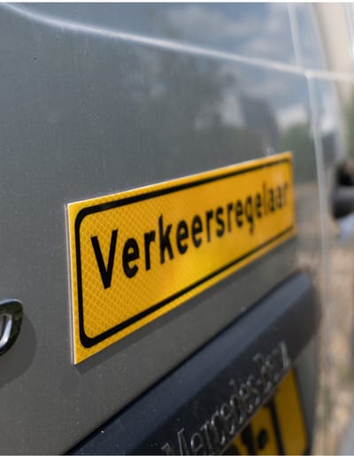 Verkeersregelaar reflecterende magneetsticker