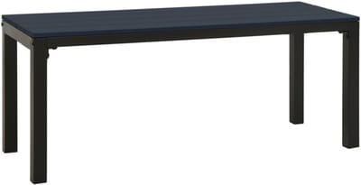 Tuinbank 110 cm - Terrasbank zitje - Buiten ontspannen - Duurzaam HKC materiaal - 39x110x45 cm - Zwart