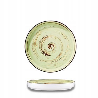 Wilmax Pistache Porseleinen Dinerbord met Hoge Rand 28 cm