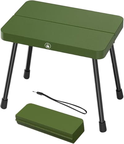 Lichtgewicht opklapstoel - Draagbare buitenstoel - Kleine opklapstoel van aluminiumlegering - Groen - Geschikt voor strand, tuinieren, picknicks, het bekijken van sportevenementen en wandelingen