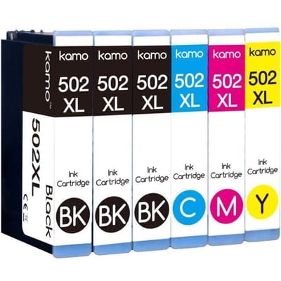 INKTPATROON Kamo 502XL Inktcartridges Multipack Compatibel met Epson 502 502XL Cartridges Expression Home XP5100 XP5363