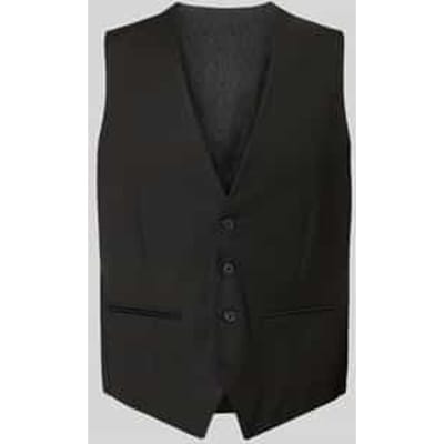 Bodywarmer met v-hals en strookzakken
