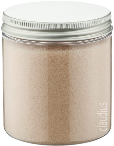 Scrubzout Amandel 300 gram - Pot met aluminium deksel - set van 6 stuks - Hydraterende Lichaamsscrub