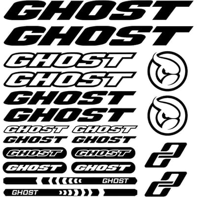 28cm Fietsframe voor GHOST Racefiets Mountainbike MTB BMX Fietsrek Stickers Auto Decoratie Accessoires Custom Stickers Schattig, PVC 28CM