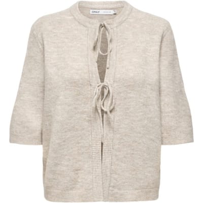 Only Vest Onlsimoni 2/4 Bow Cardigan Knt Noos 15368990 Pumice Stone/melange Dames Maat - M