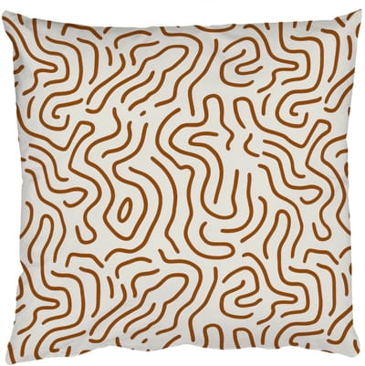 Sierkussens - Kussentjes Woonkamer - 50x50 cm - Minimalistisch - Patroon - Terracotta