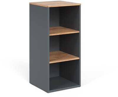 Vicco Viktor Midikast – 40.2 x 88.2 cm Antraciet/gouden eik