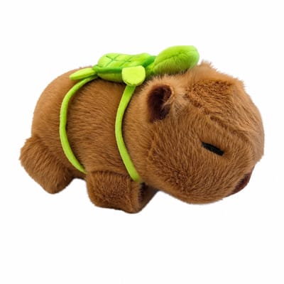 SWAXIGON - Capybara Knuffel - Gordijnhouderring - Armbanden Speelgoed - Polsbandjes - Capybara met Rugzak Pluche Knuffel - Capibara Rugtas Knuffels - 18CM