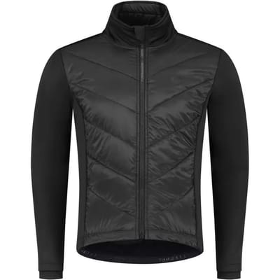 Rogelli Wadded II Winter Fietsjack Heren - Wielrenjack - Winddicht - Zwart - Maat XXL
