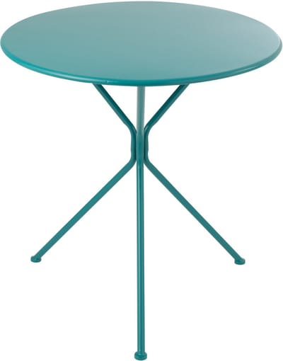 J-Line tafel Tripod Rond - metaal - turkoois - large