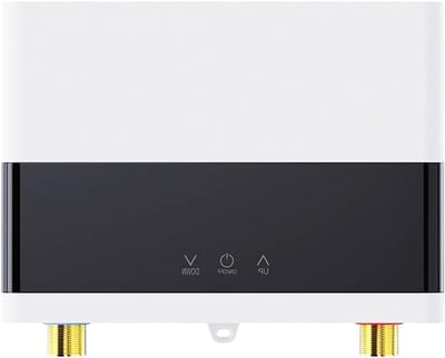 Doorstroomverwarmer Badkamer - Elektrische Boiler - Direct Warm Water - LCD Temperatuurdisplay - 32 x 26 x 11 cm - Wit