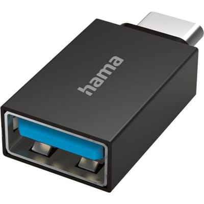 Hama 00200311 tussenstuk voor kabels USB Type-C USB Type-A Zwart