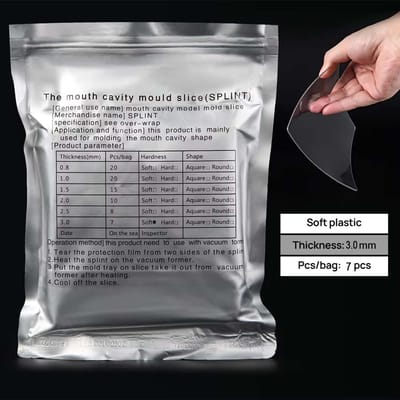 10 Stuks Tandheelkundige Orthodontische Spalk Retainer Vacuüm Vormplaat Zacht Hard 1 0 1 5 2 0 Mm Thermoforming Materiaal voor Laboratorium