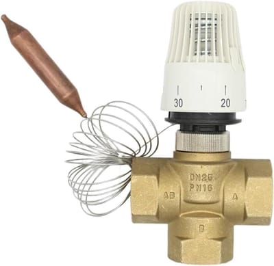 Thermostatische Radiatorkraan - Regelklep Messing - Verwarming Regelen - Met Afstandsbediening - DN25 - Messing