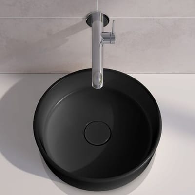 Keuco Stageline countertop washbasin round 40 cm, without tap hole32880570400