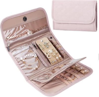 Sieraden organizer - Reizen - Sieradenetui - Poederroze