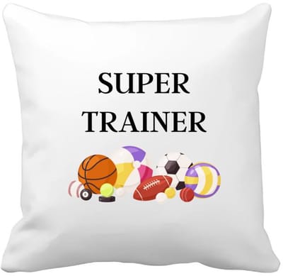 Akyol - super trainer Kussen hoes - Sport - coach - balsport - trainer - geschenk - verjaardag - love gift - 40 bij 40 cm