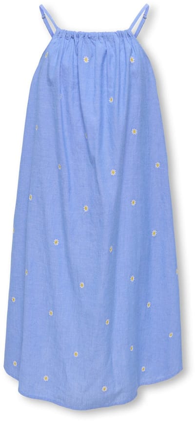 ONLY - Meisjes jurk - Maat 158 - Meisjes - blauw - katoen