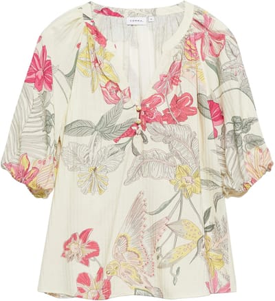 Comma  Blouses White Size: 46 | Blouses Outlet | Dames | Wit