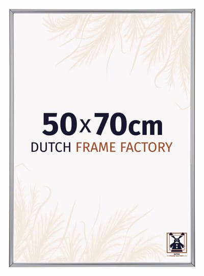 Fotolijst 50x70 cm - Kunststof - Zilver Hoogglans - Angers