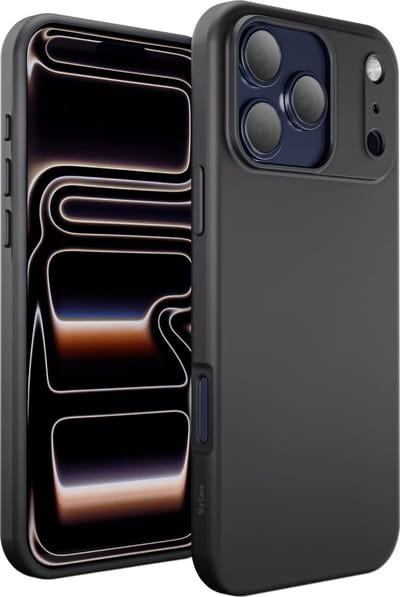 Hoesje - geschikt voor iPhone 17 Pro - Zwart - shock proof - Siliconen Case Cover - Zwart