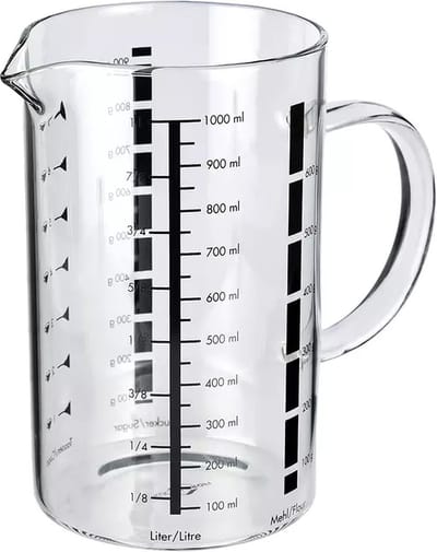 Kuchen Profi - Maatbekers - Glas - 1L